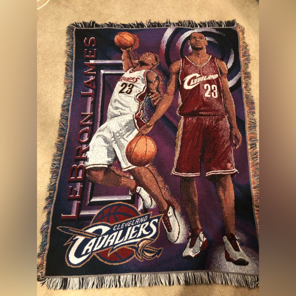 Lebron James knit blanket